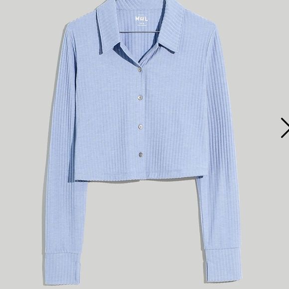 COPY - MWL Brushed Rib Cropped Cardigan Sweater XXS madewell NWT - Picture 5 of 7